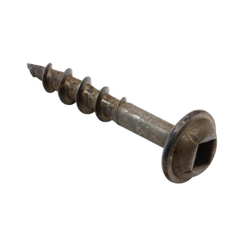 Rok Hardware #8 x 1 Pocket Hole Deck Screws Square Drive Round Washer Head Wood Deep Coarse 100 Pack - Image 2